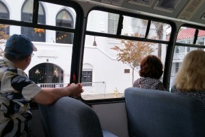 Emmanuel A.M.E. from the tour bus