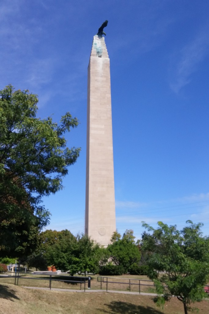 Riverfront obelisk