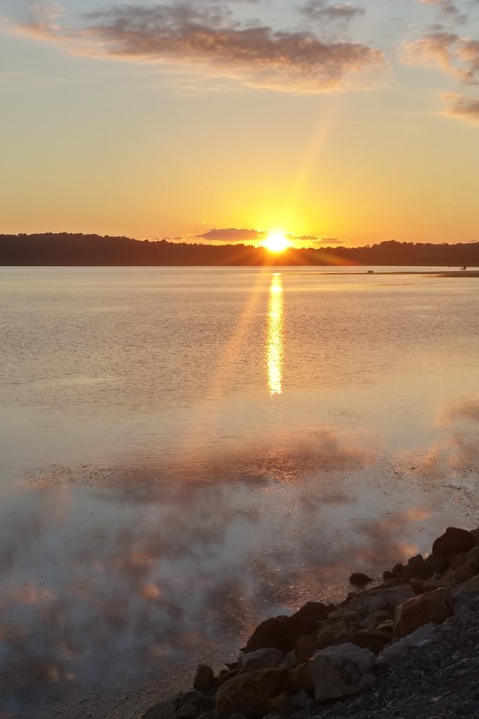 Early fall sunset on Lake Champlain