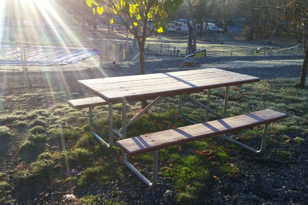 Frosty morning at the KOA