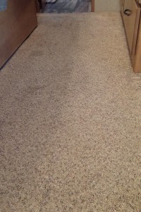 Rippling/stained bedroom carpet