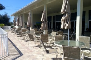 Community center patio