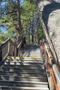 Stairs on the trail