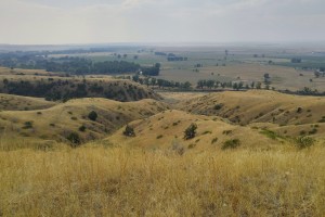 Looking down at the Little Bighorn