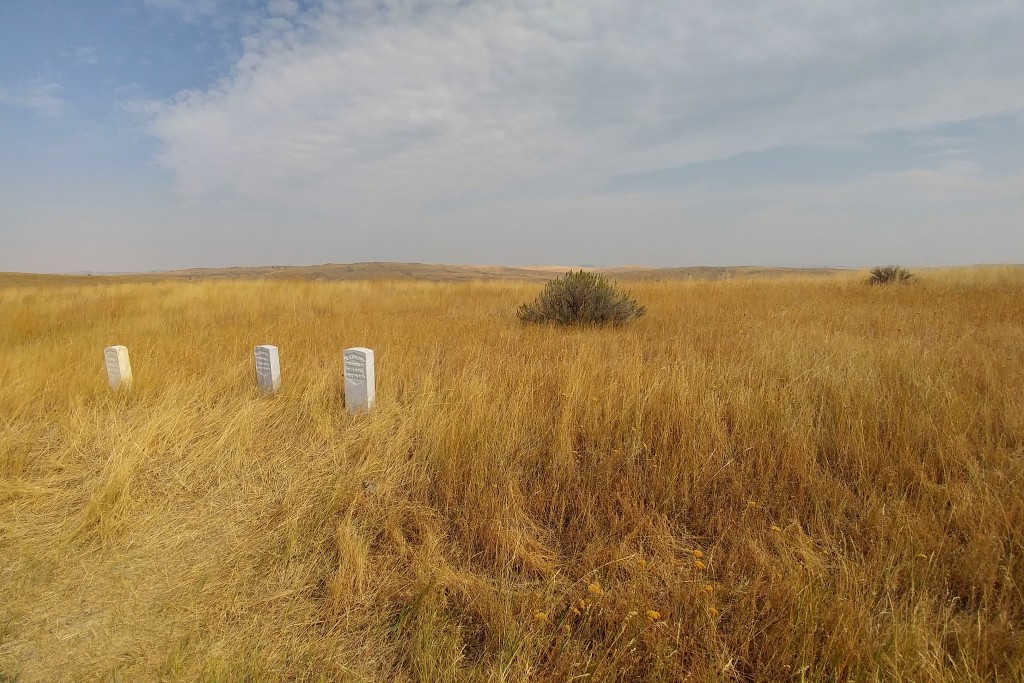 Fallen soldiers at Calhoun's Hill