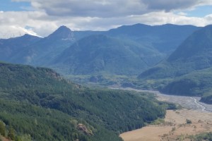 Valley below Mt St Helens