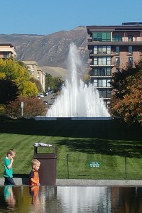 Temple Square gardens