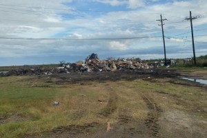 Random debris along TX 35