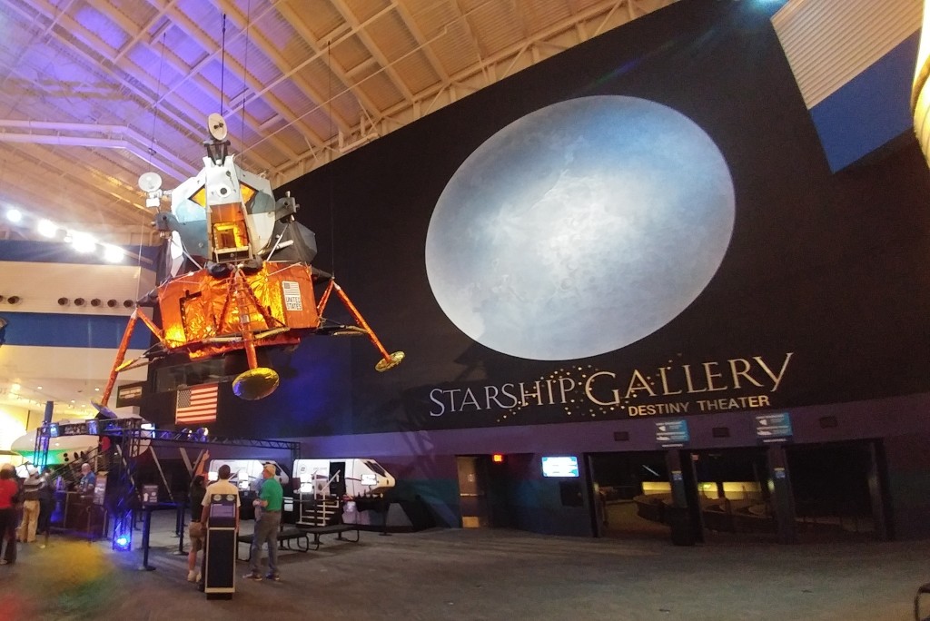 Lobby with Lunar Lander mockup