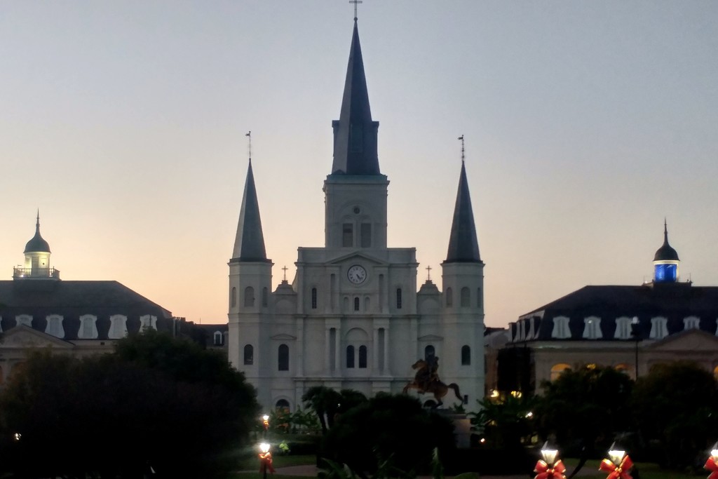 St Louis Cathedral and Jackson Park