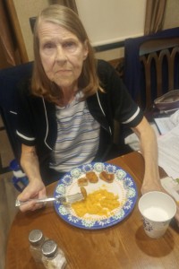 Jett having an actual meal, Tuesday